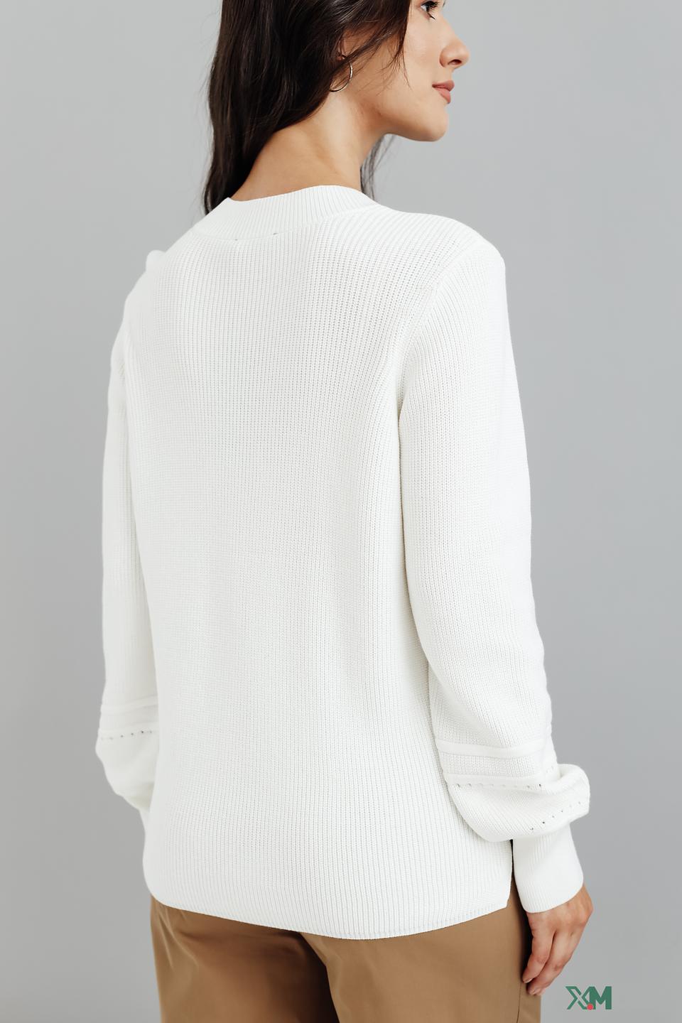 Пуловер Olsen V-образный белый