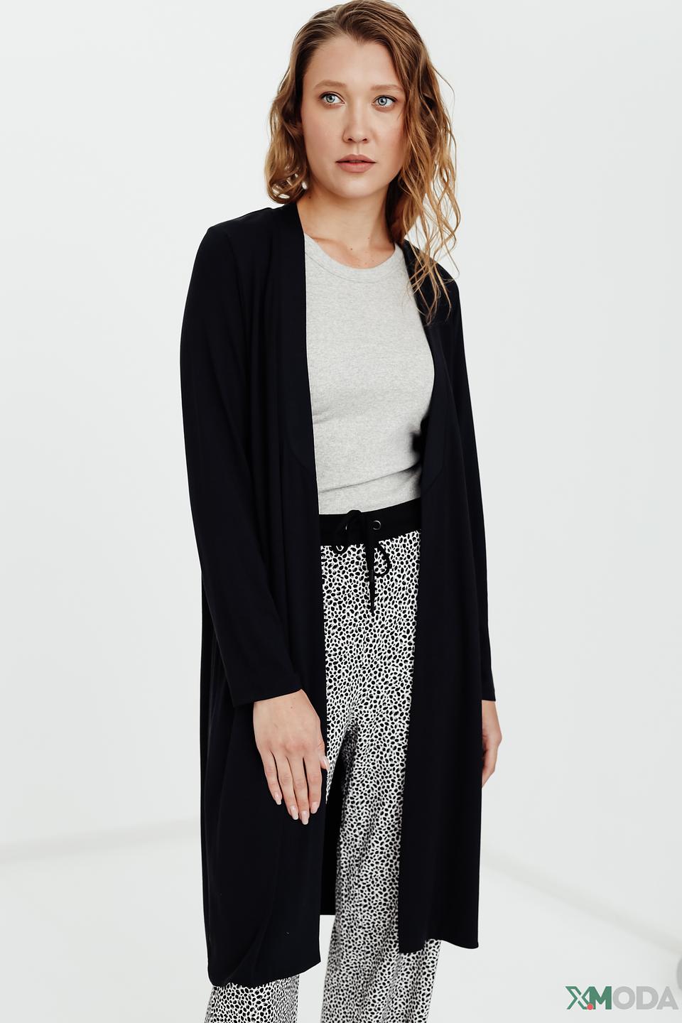 Кардиган Olsen черный длинный