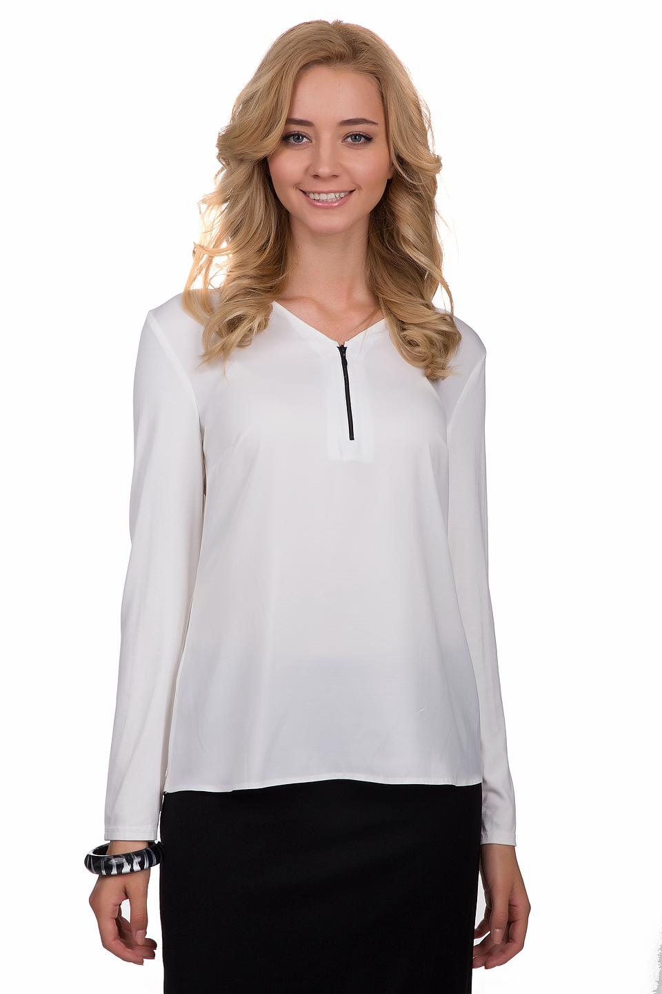 Блуза Gerry Weber с молнией белый