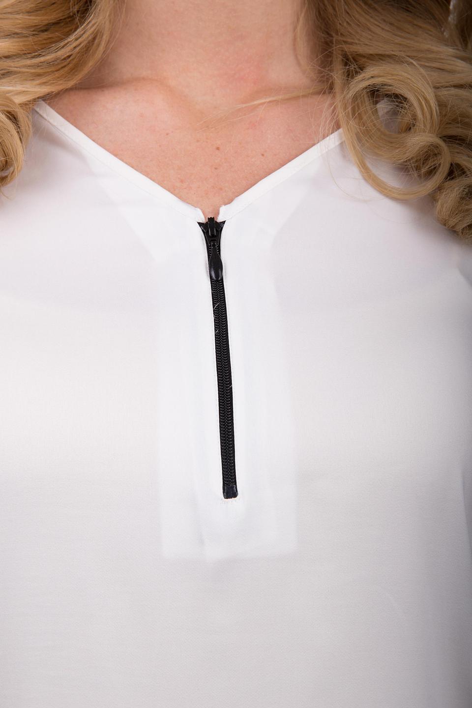 Блуза Gerry Weber с молнией белый