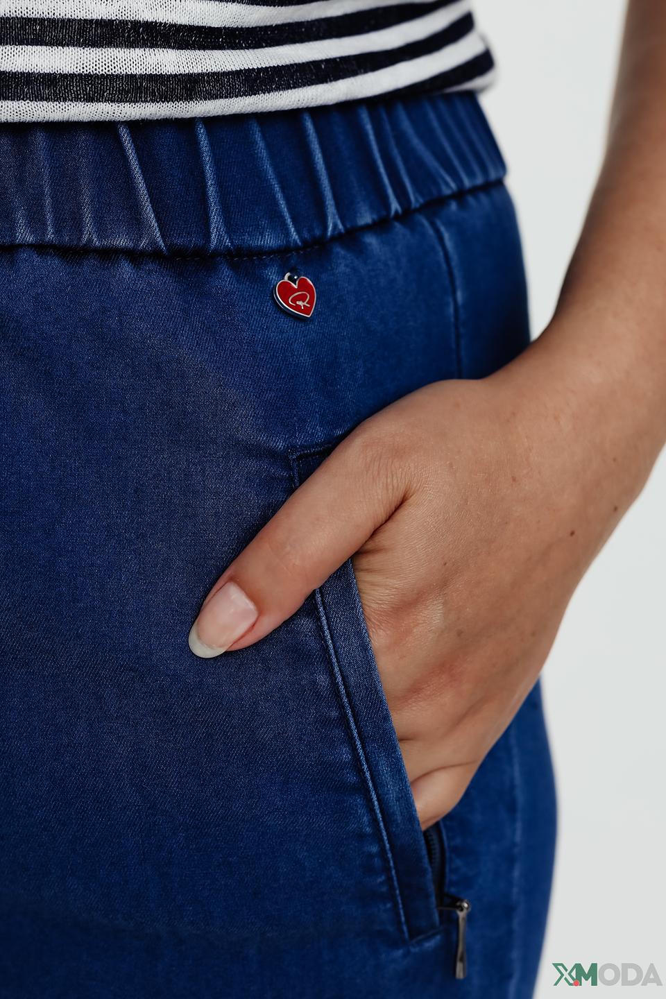 Брюки капри Relaxed by Toni синие