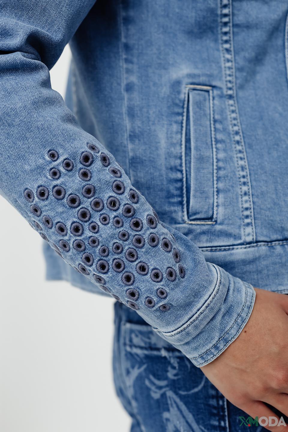 Джинсовый жакет Taifun с вышивкой