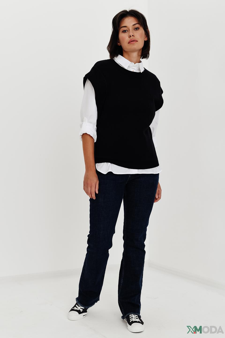 Жилет Oui чёрный базовый