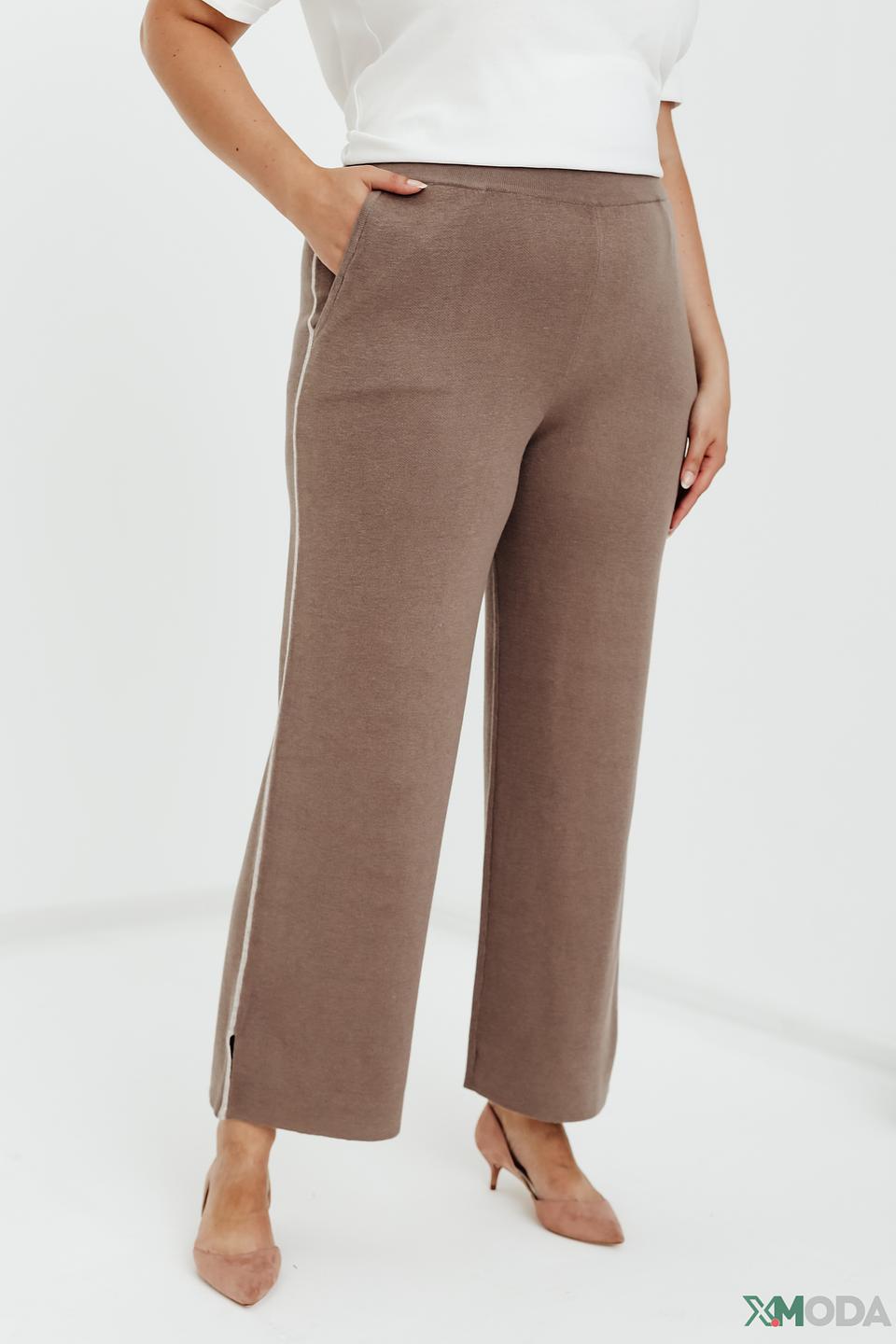 Брюки Taifun палаццо коричневые