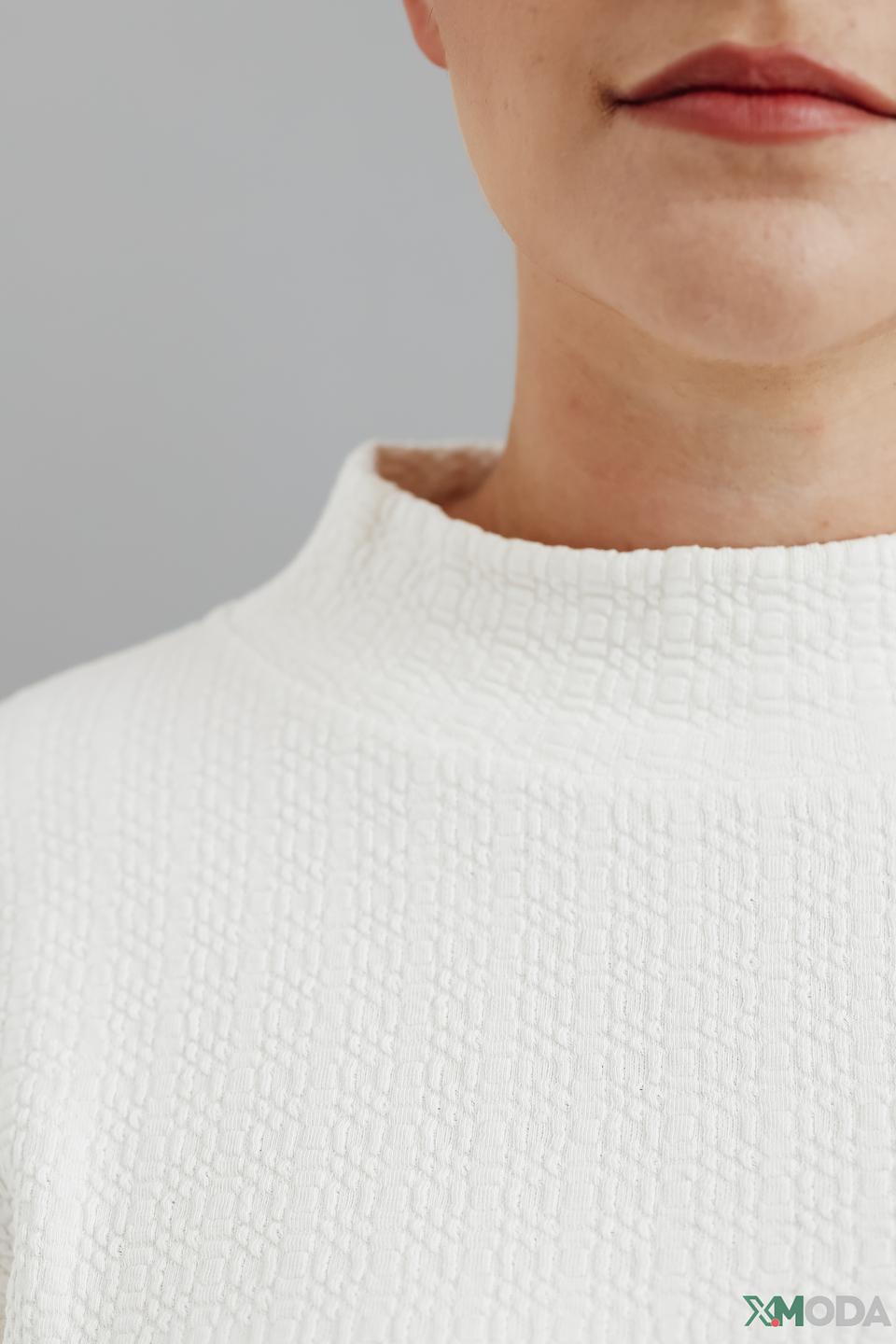 Пуловер Gerry Weber белый с текстурой