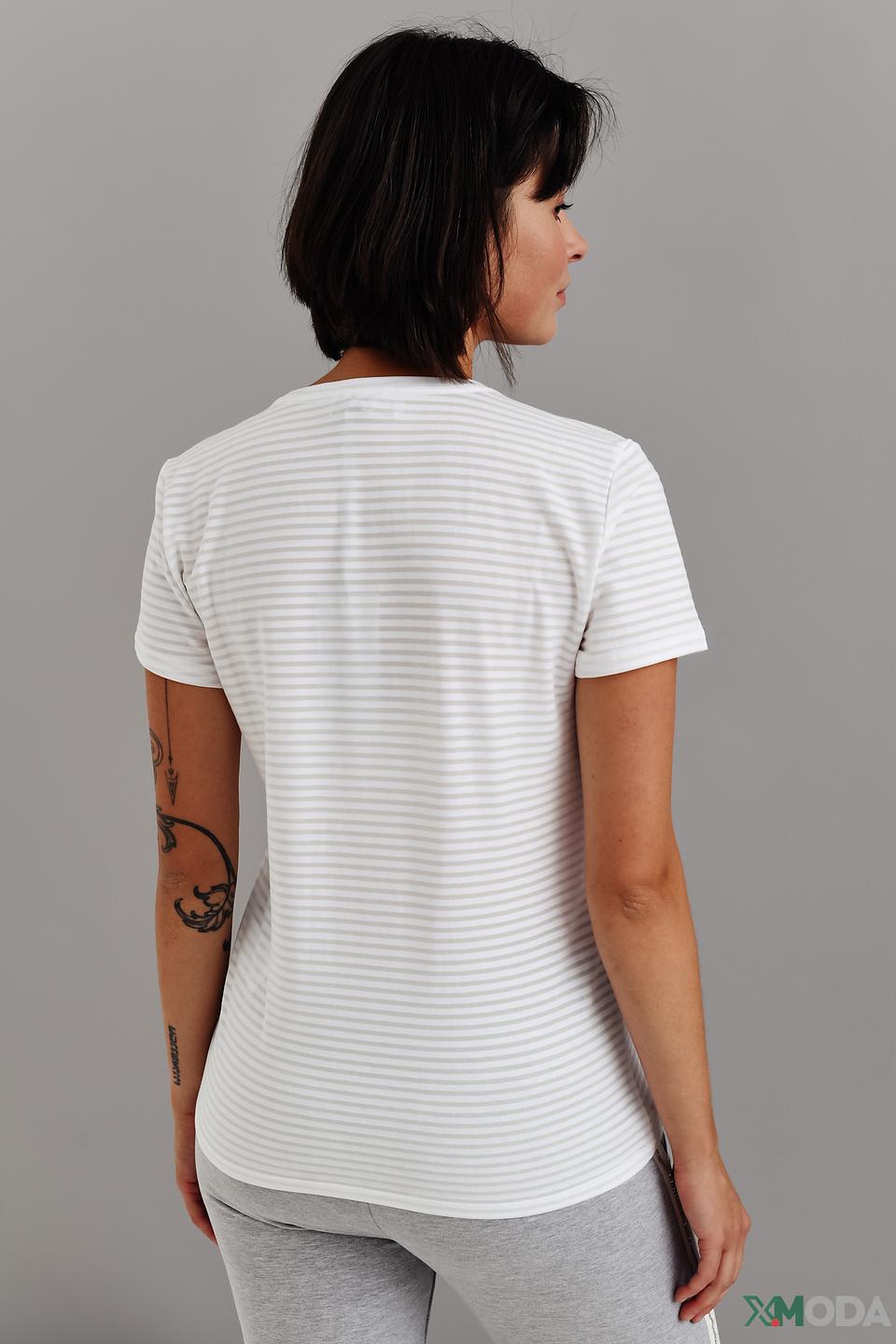 Футболка Lisa Campione в полоску белая