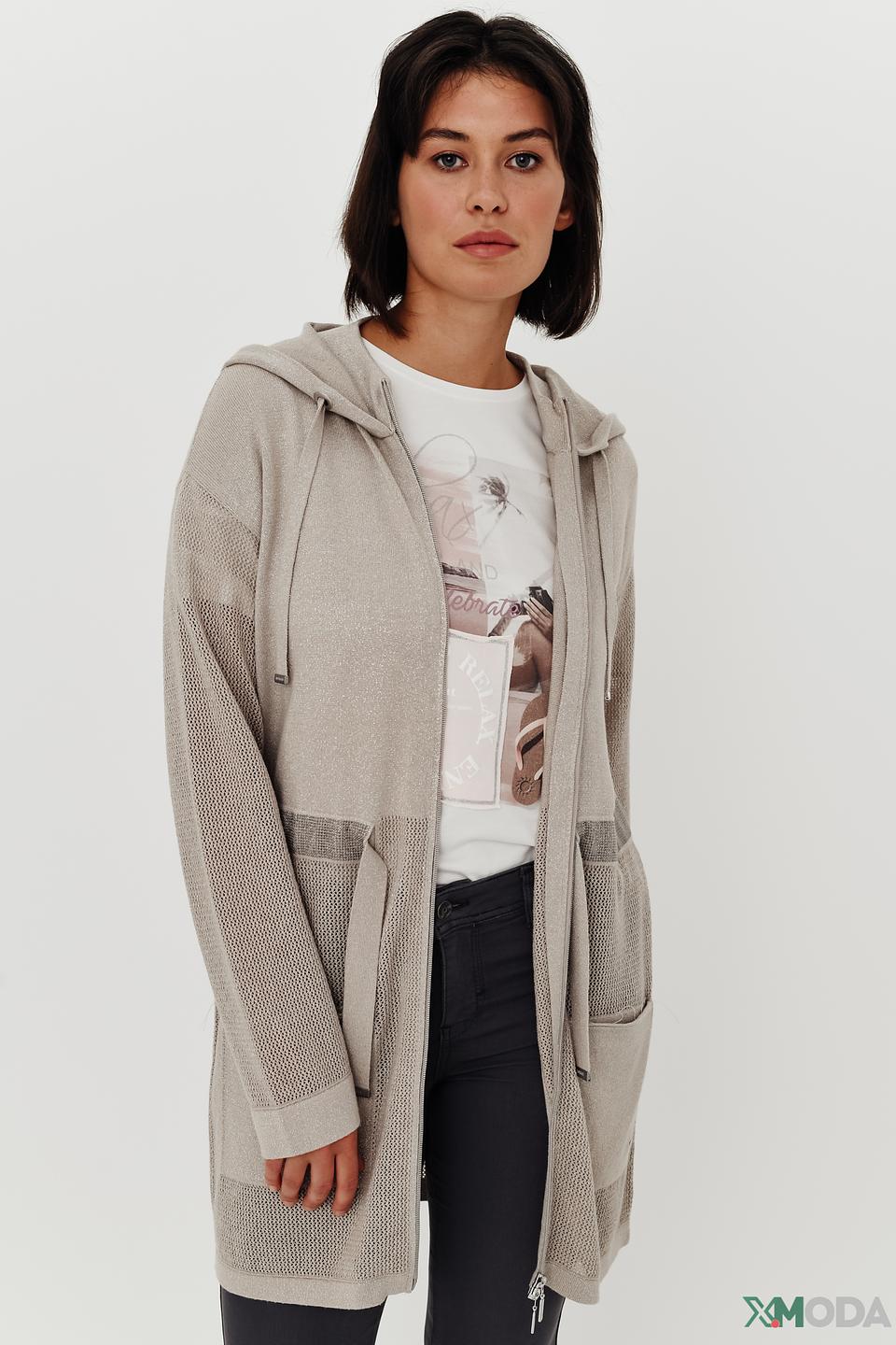 Жакет Monari с капюшоном бежевый