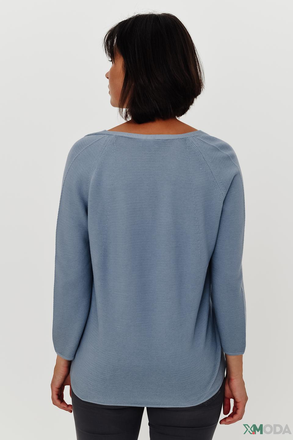 Пуловер Monari голубой с V-образным вырезом