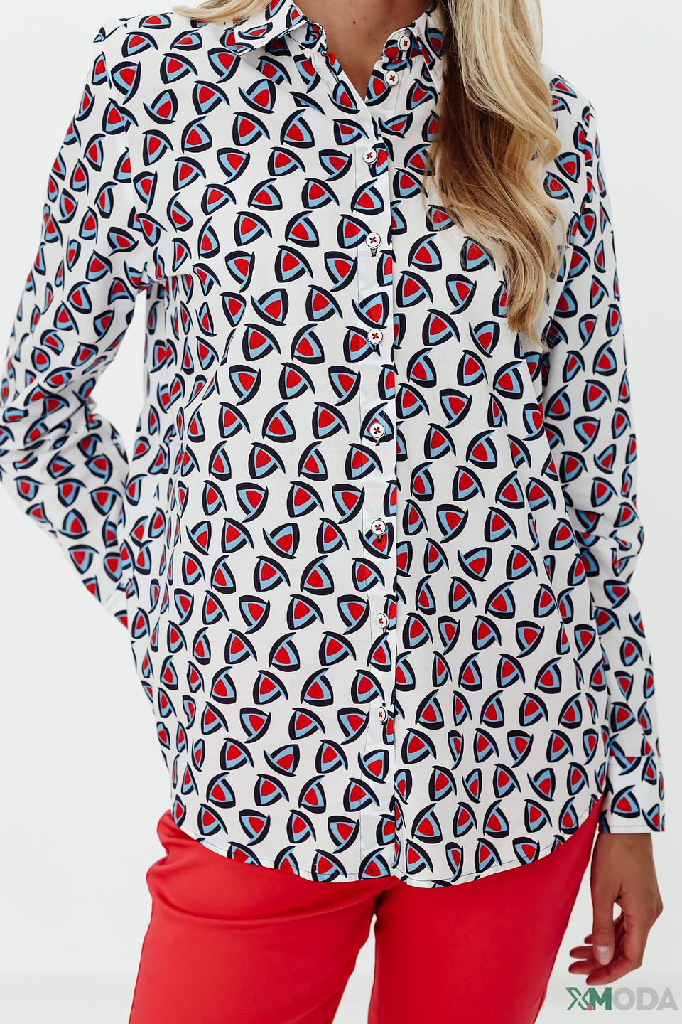 Рубашка Erfo с принтом