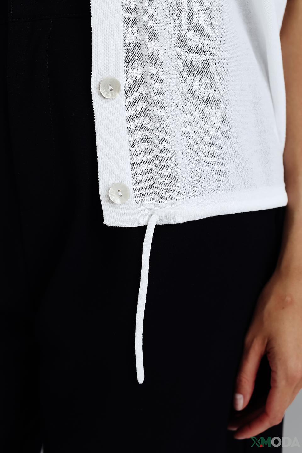 Жакет Oui женский белый с 3/4 рукавом