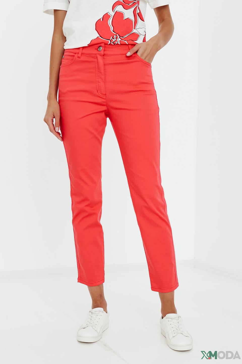 Джинсы Olsen красные Slim Fit