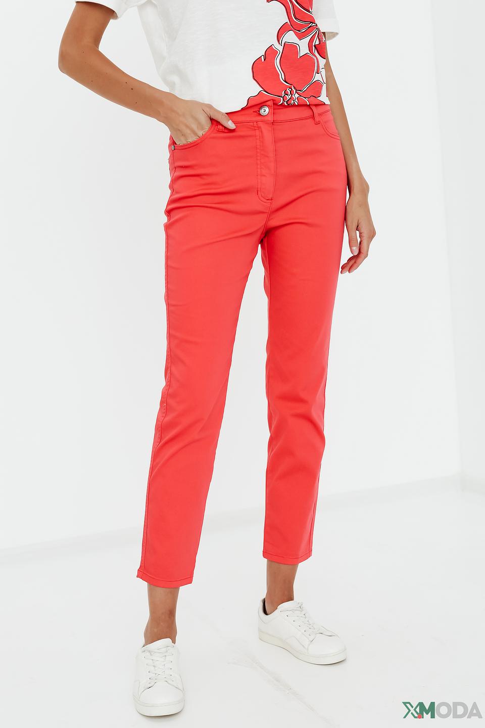 Джинсы Olsen красные Slim Fit