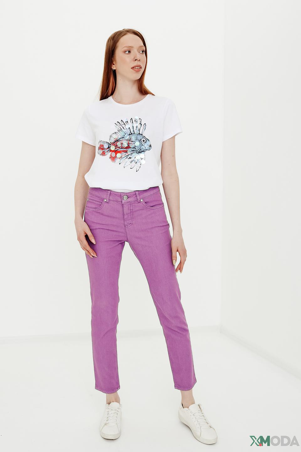 Джинсы Oui лиловые