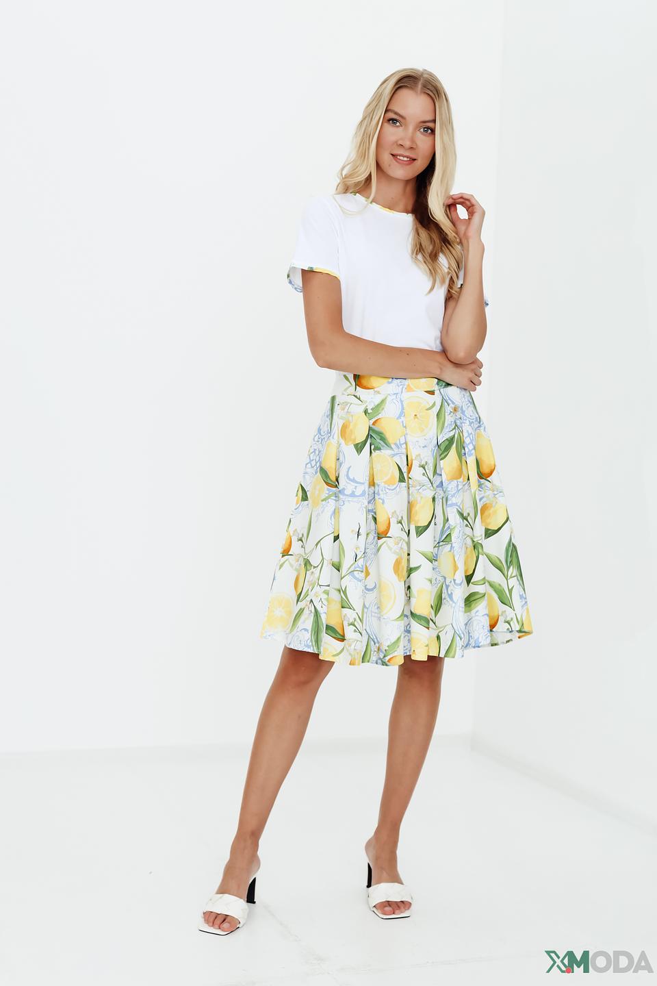 Юбка Leo & Ugo с лимонным принтом