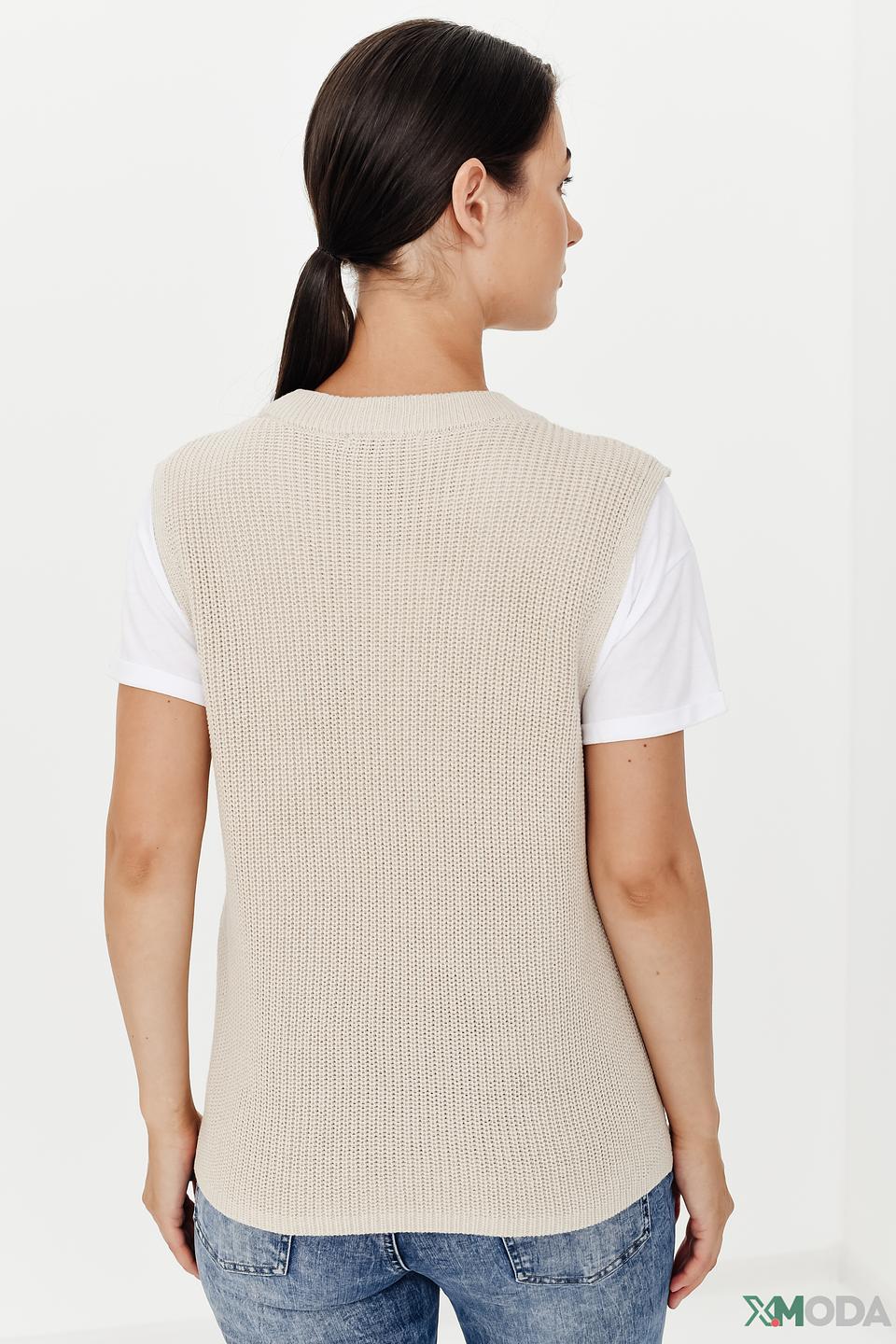 Жилет Tom Tailor бежевый