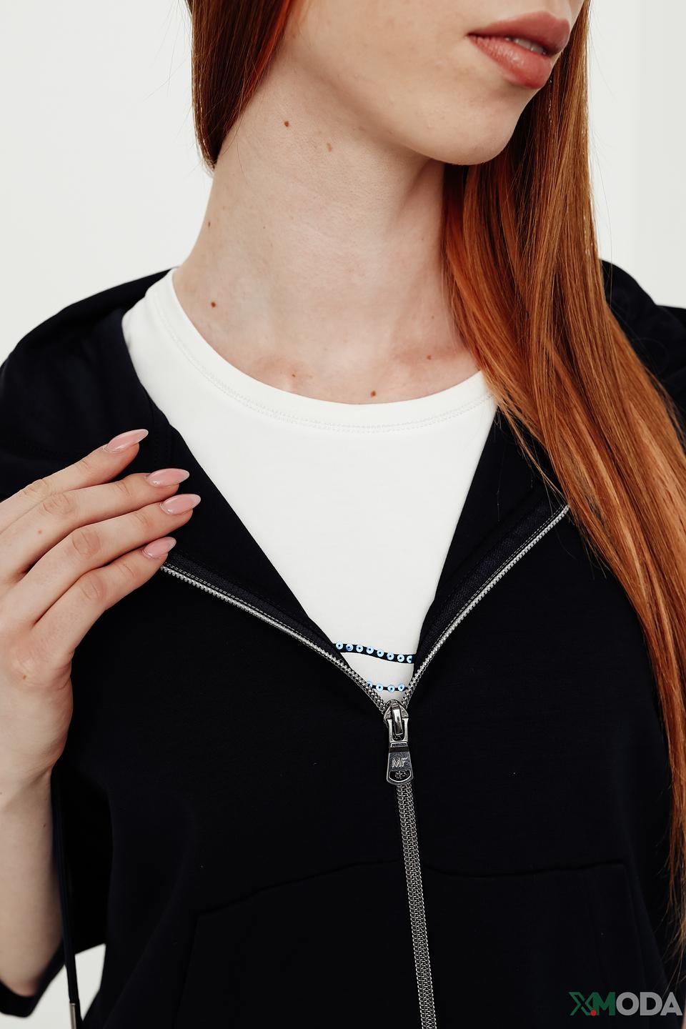 Толстовка Margittes чёрная на молнии