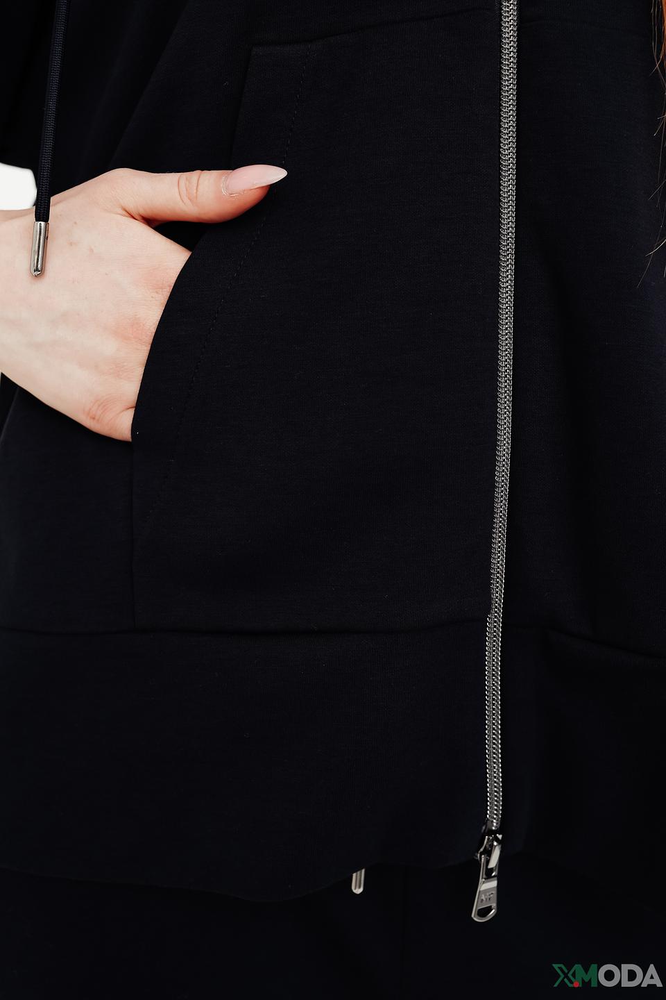 Толстовка Margittes чёрная на молнии