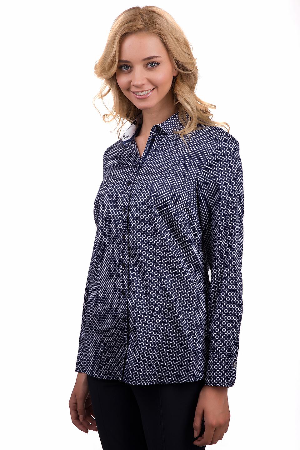 Блуза Gerry Weber, синяя, с принтом