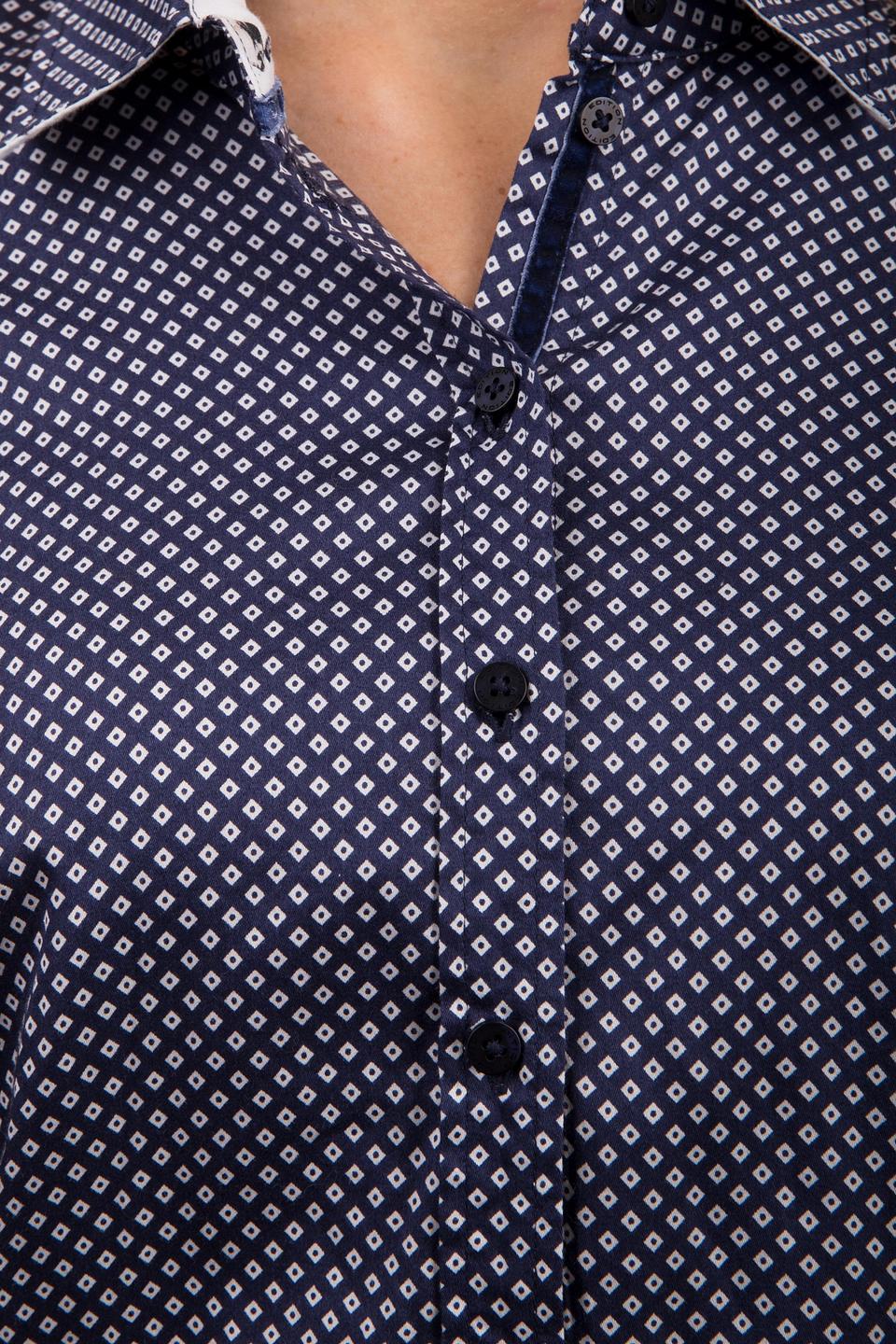 Блуза Gerry Weber, синяя, с принтом