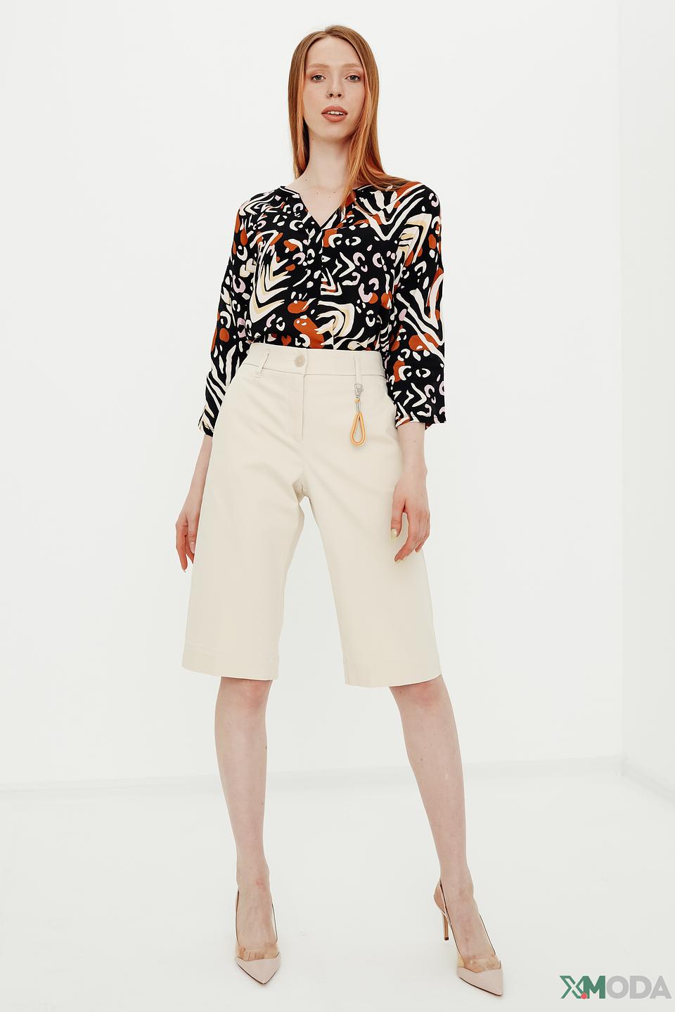 Блуза Oui с принтом абстракция