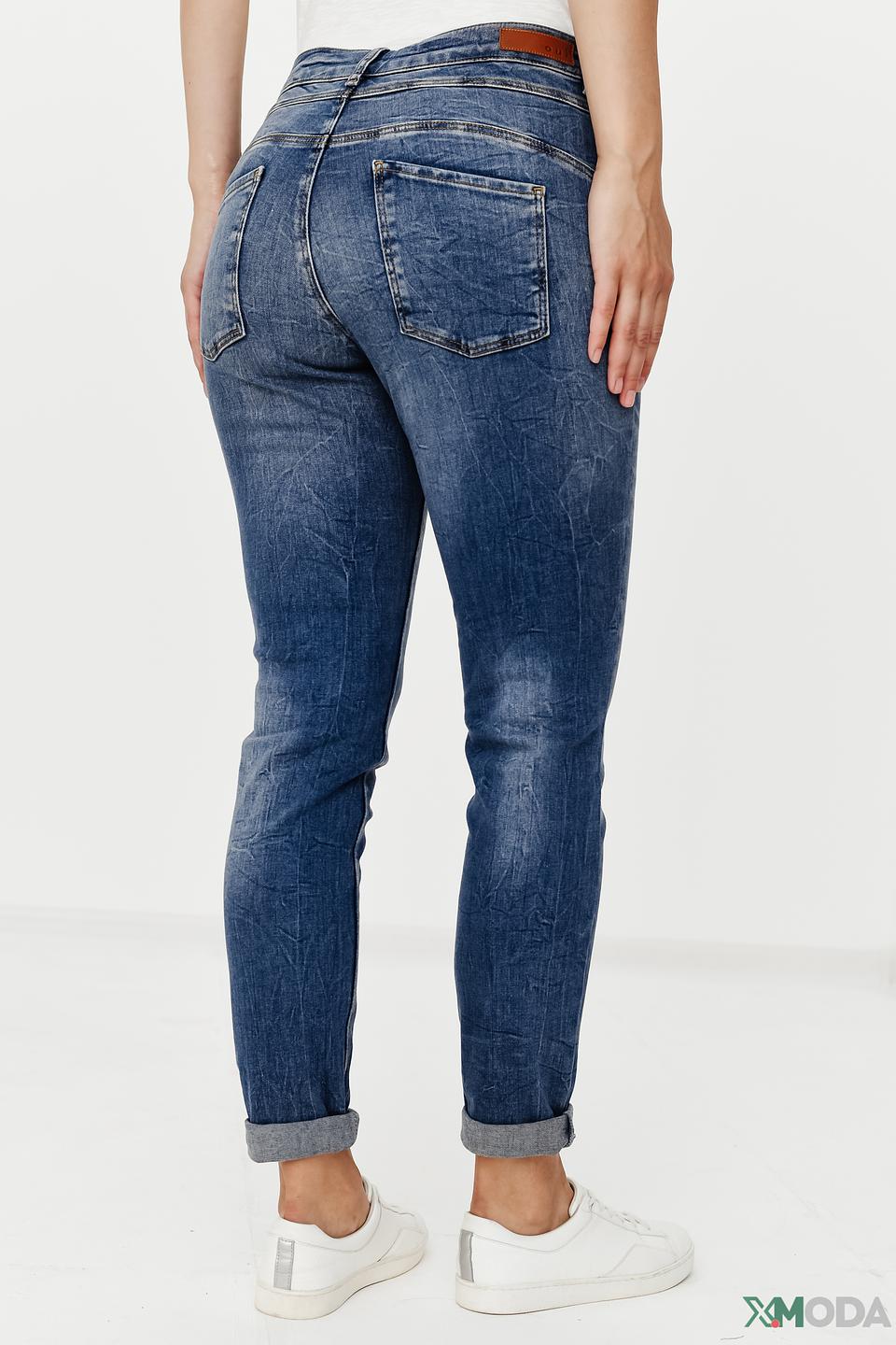 Джинсы скинни Oui синие