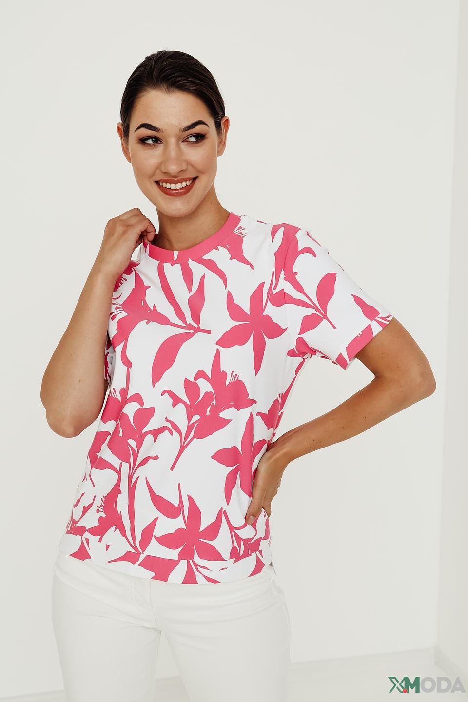 Пуловер Be Yourself с цветочным принтом