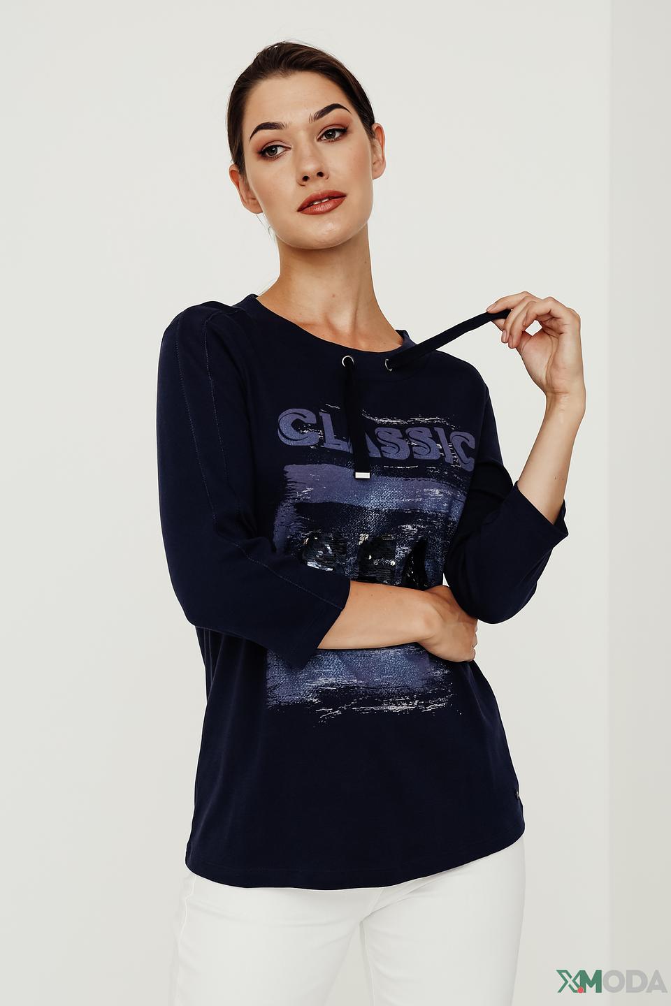 Пуловер Olsen с принтом Classic