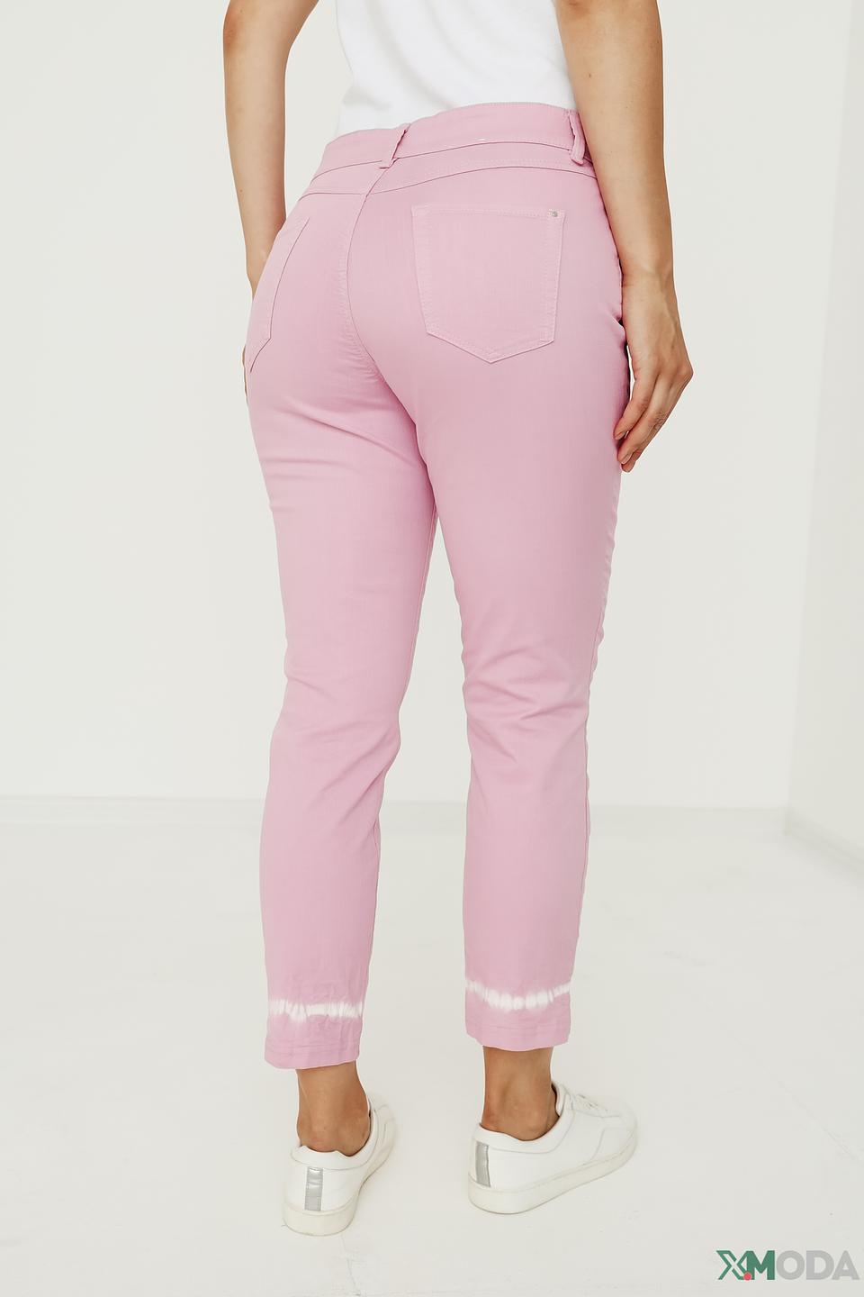 Капри Gardeur розовый с необработанным краем