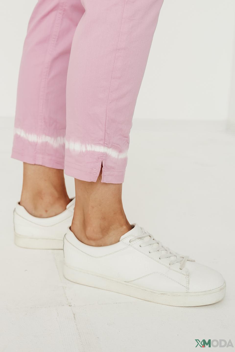 Капри Gardeur розовый с необработанным краем