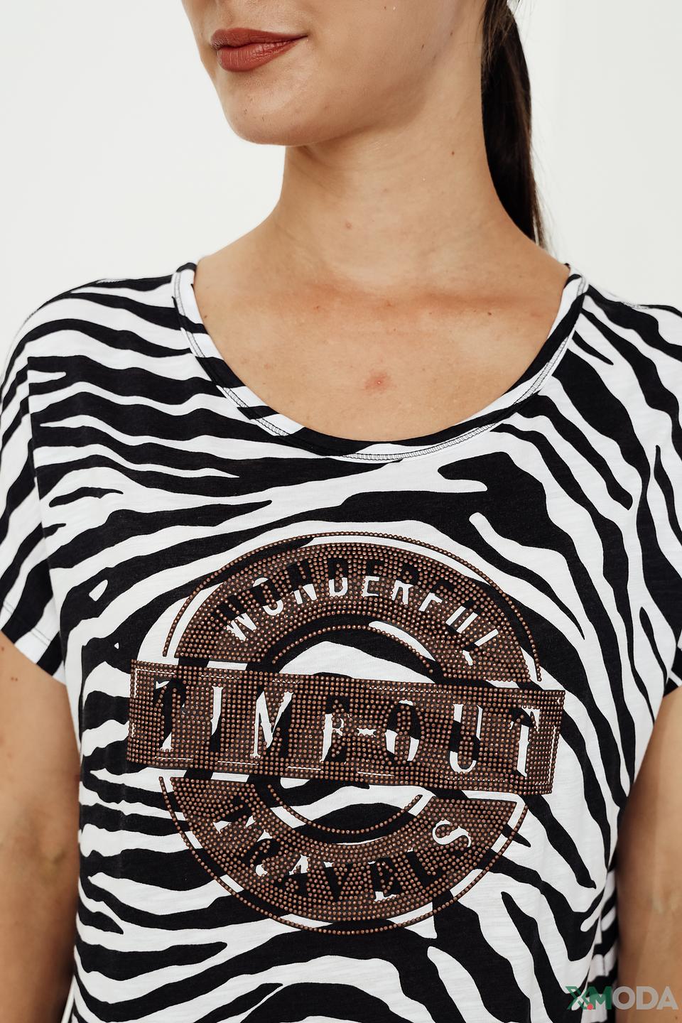 Блуза Monari принт зебра