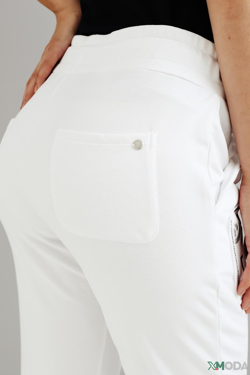 Брюки Monari с принтом белый