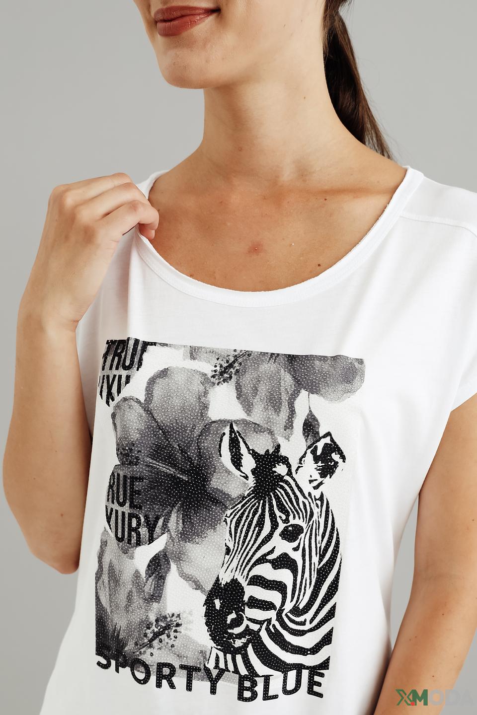 Футболка Monari с принтом зебры