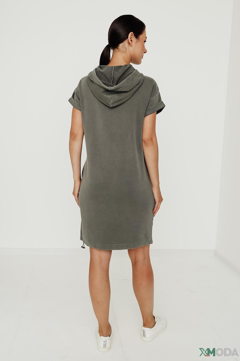 Платье Monari хаки с декором