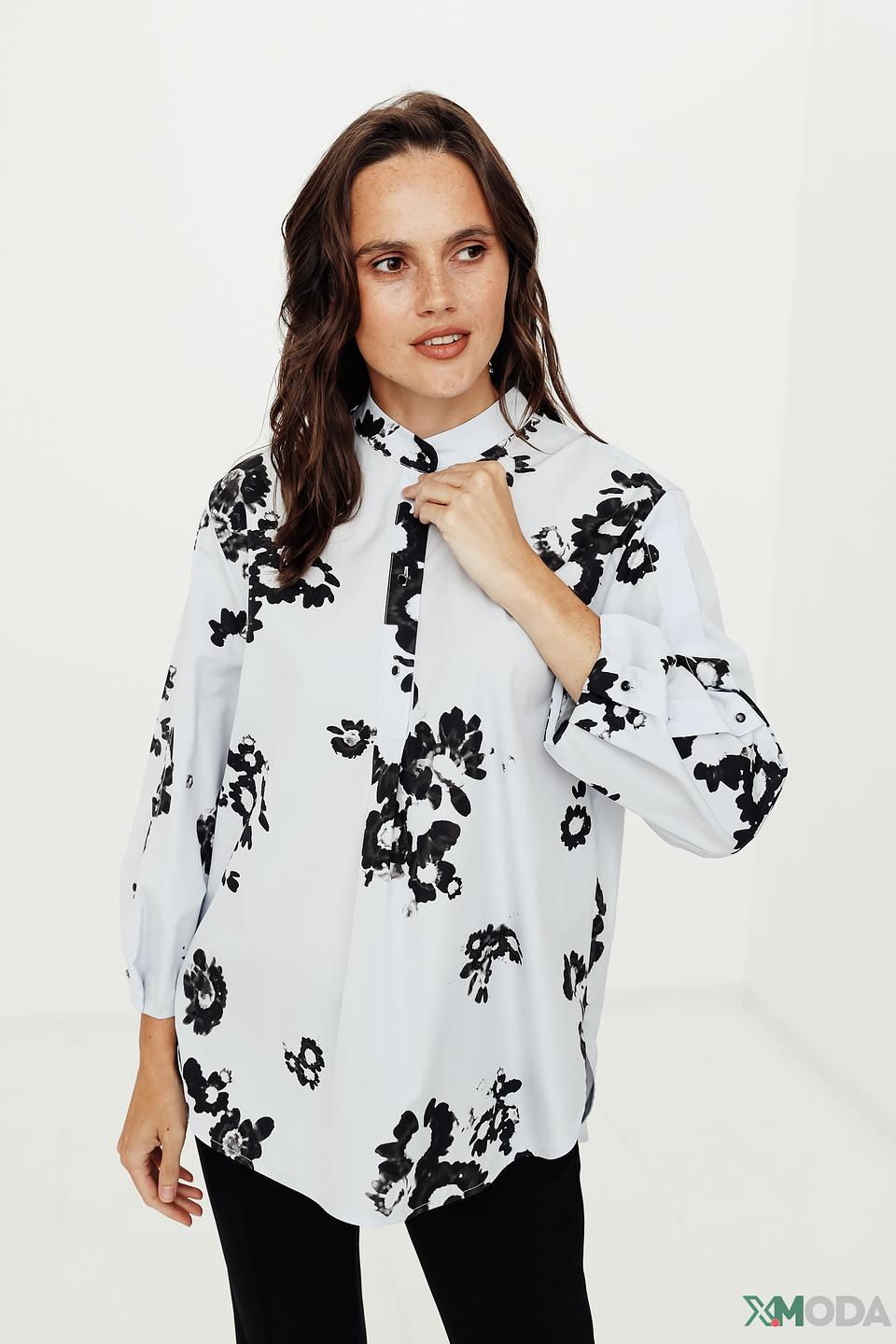 Блуза Marc Cain с цветочным принтом