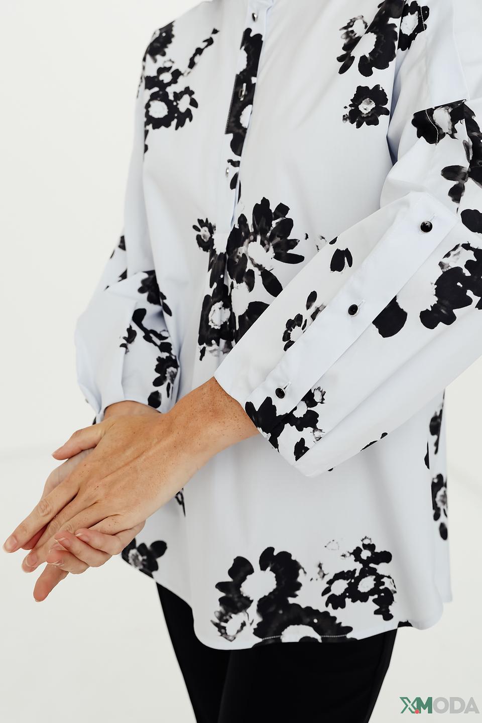 Блуза Marc Cain с цветочным принтом