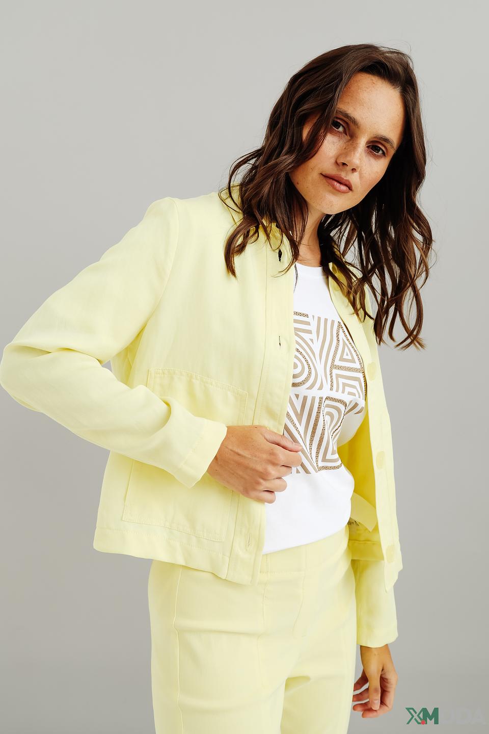 Жакет Bianca приталенный, лимонный