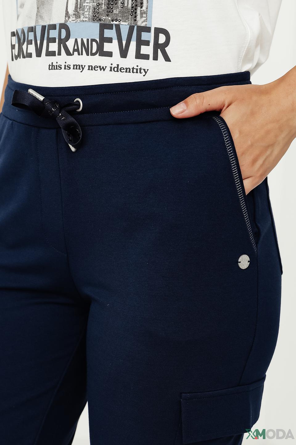 Брюки трикотажные Lecomte синие