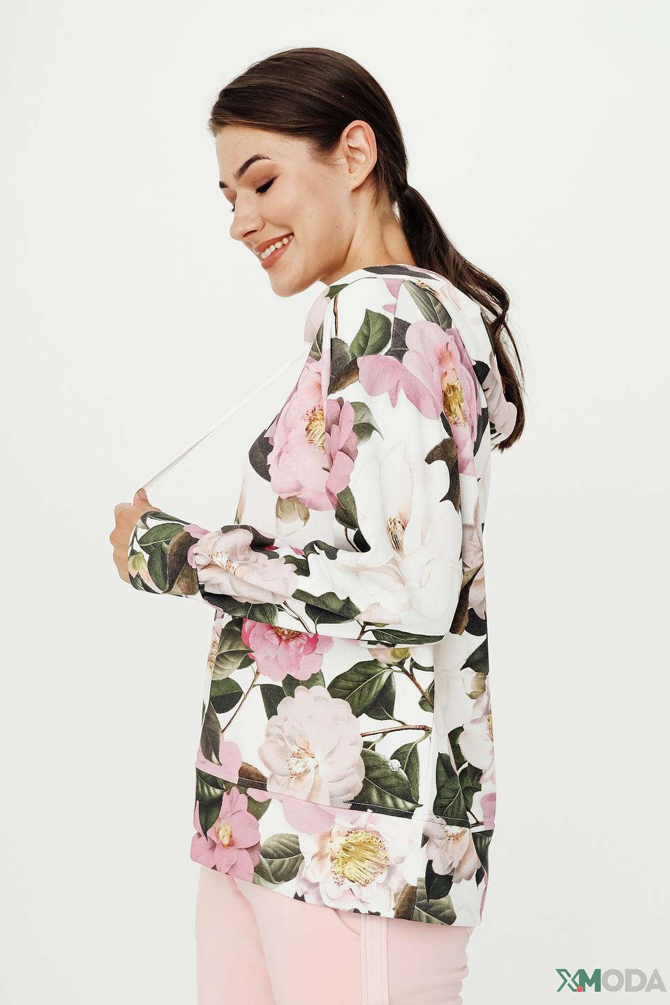 Пуловер Monari с цветочным принтом