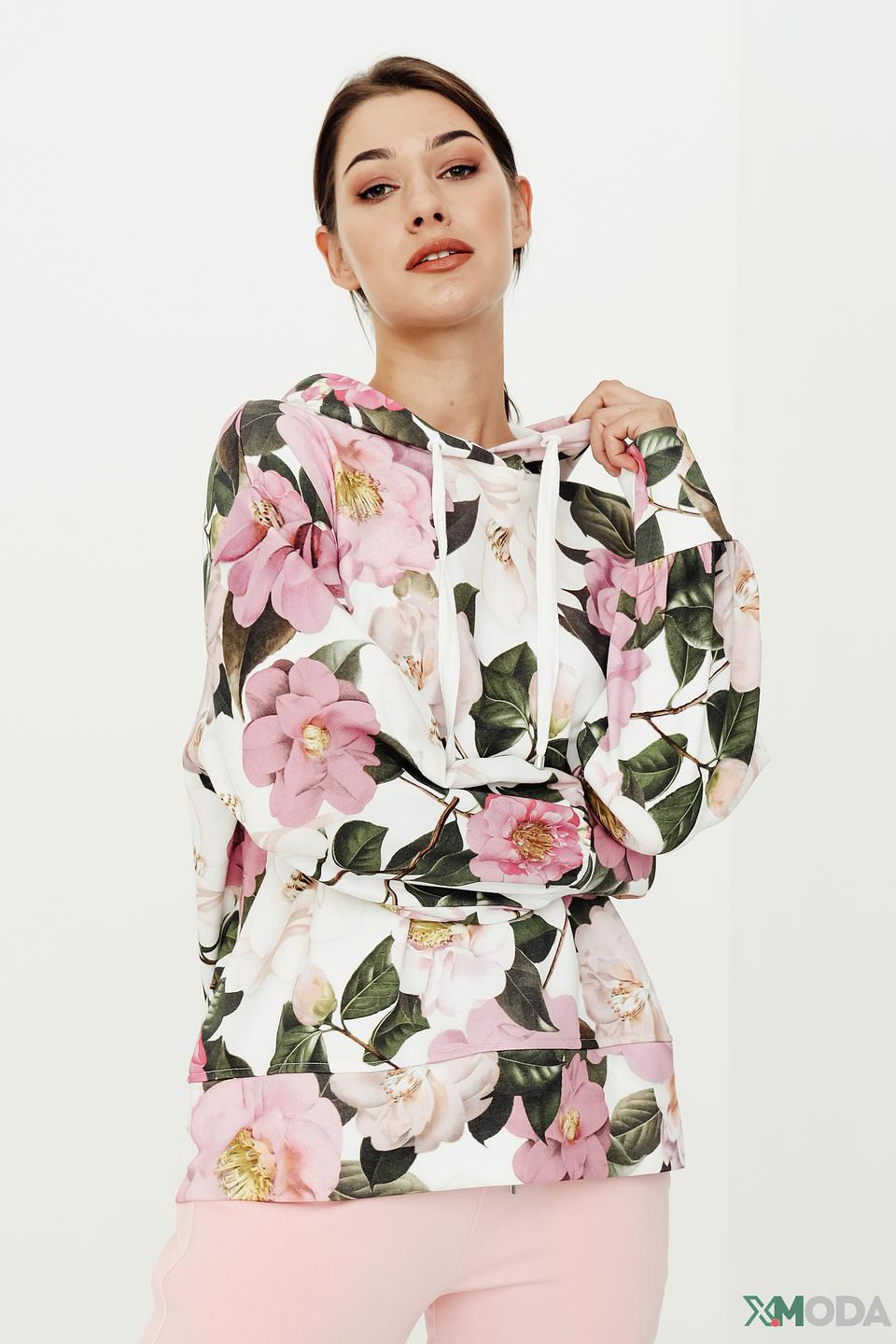 Пуловер Monari с цветочным принтом