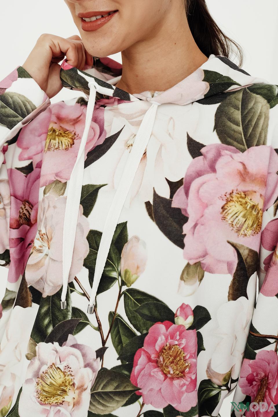 Пуловер Monari с цветочным принтом