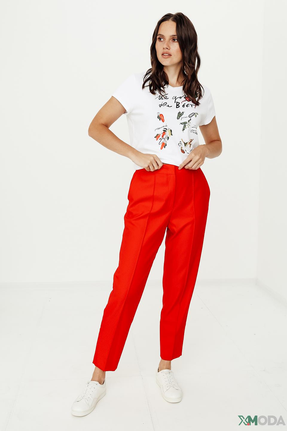 Брюки классические Marc Cain красные