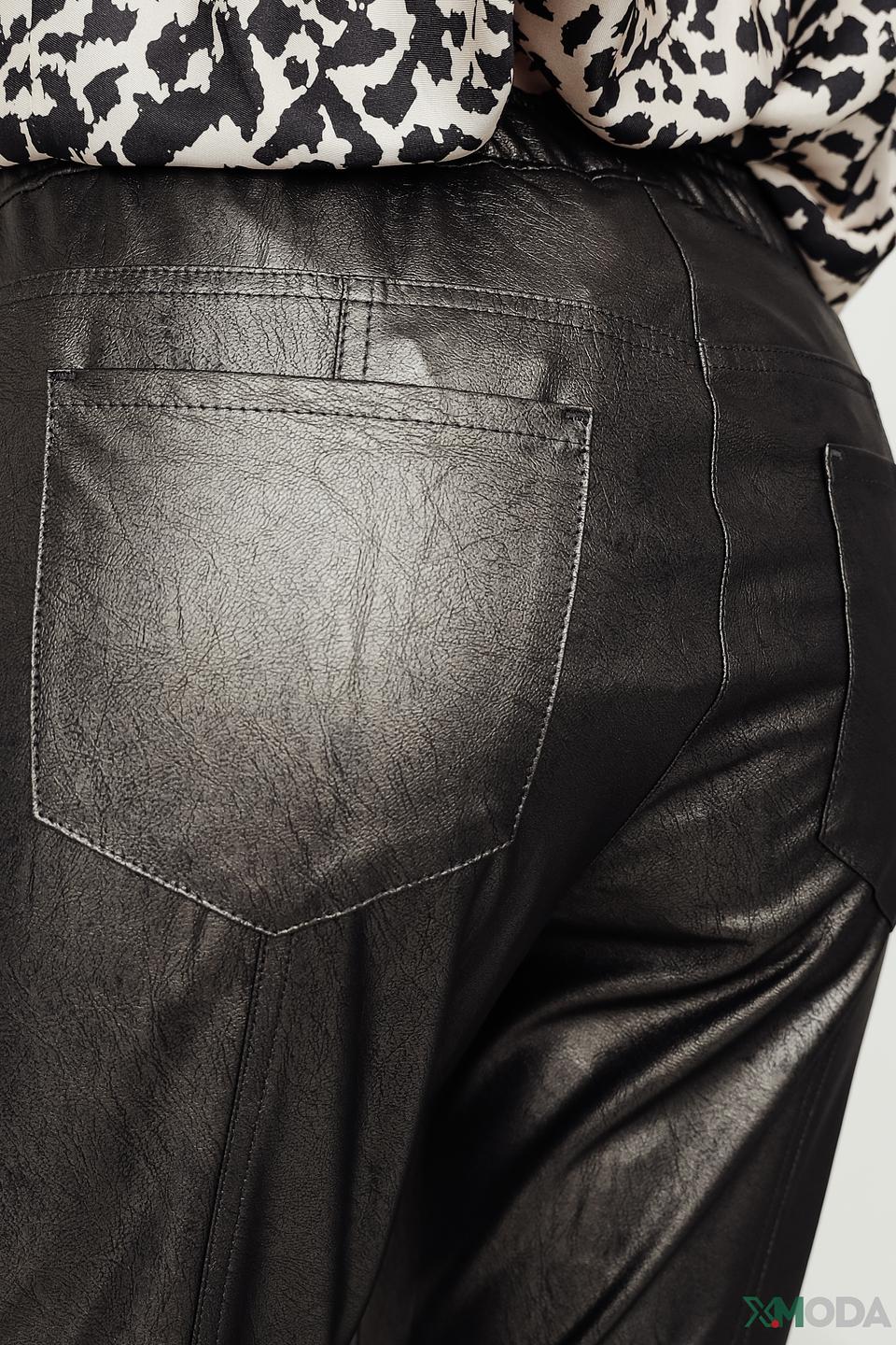 Брюки кожа Luisa Cerano серые