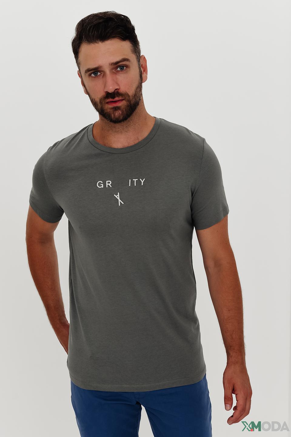 Футболка s.Oliver серая с принтом