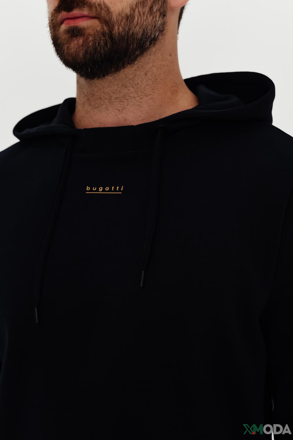 Толстовка Bugatti чёрная с логотипом