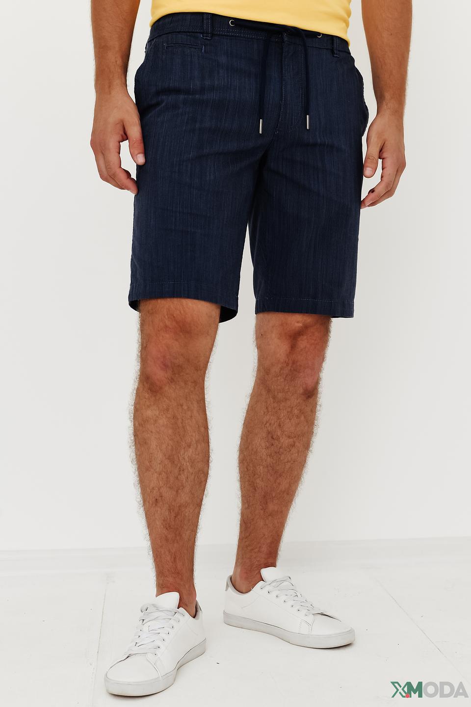 Шорты Bugatti синие с узором