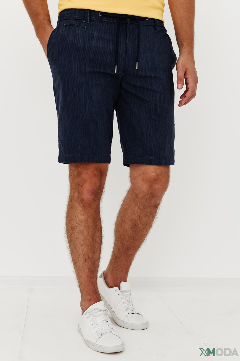 Шорты Bugatti синие с узором