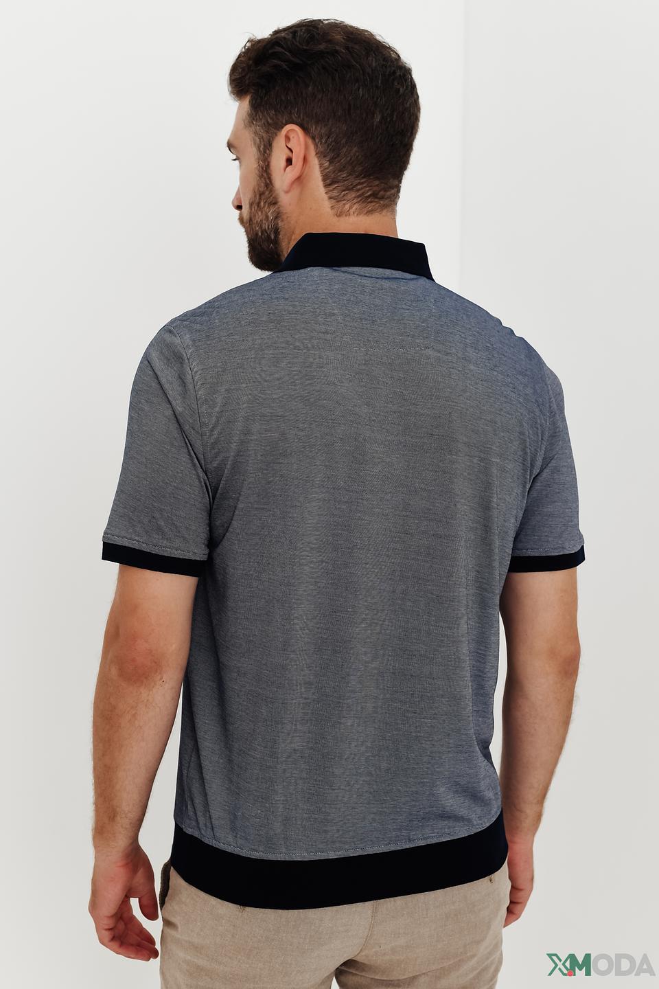 Поло Monte Carlo мужское серое