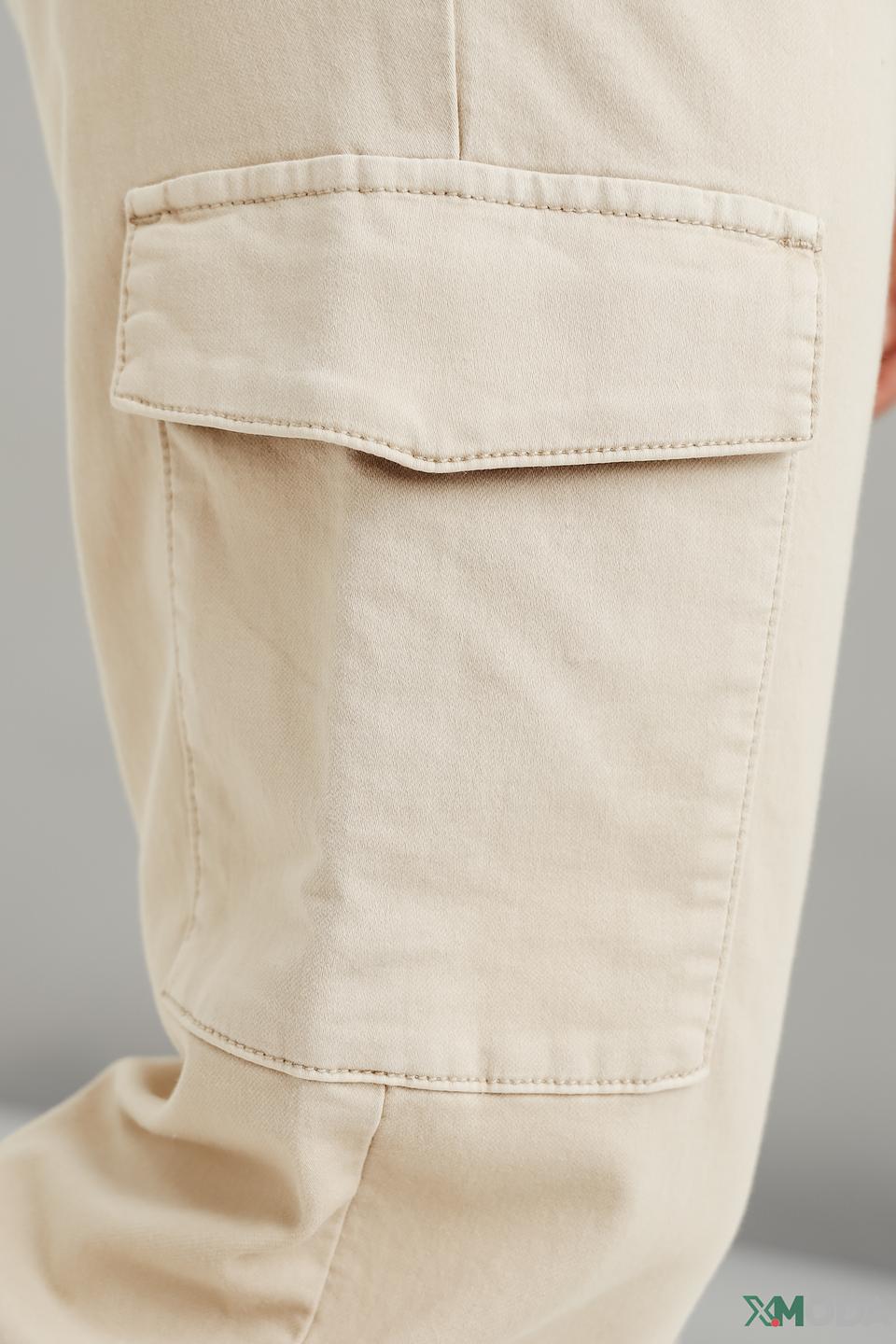 Брюки карго Comma бежевые