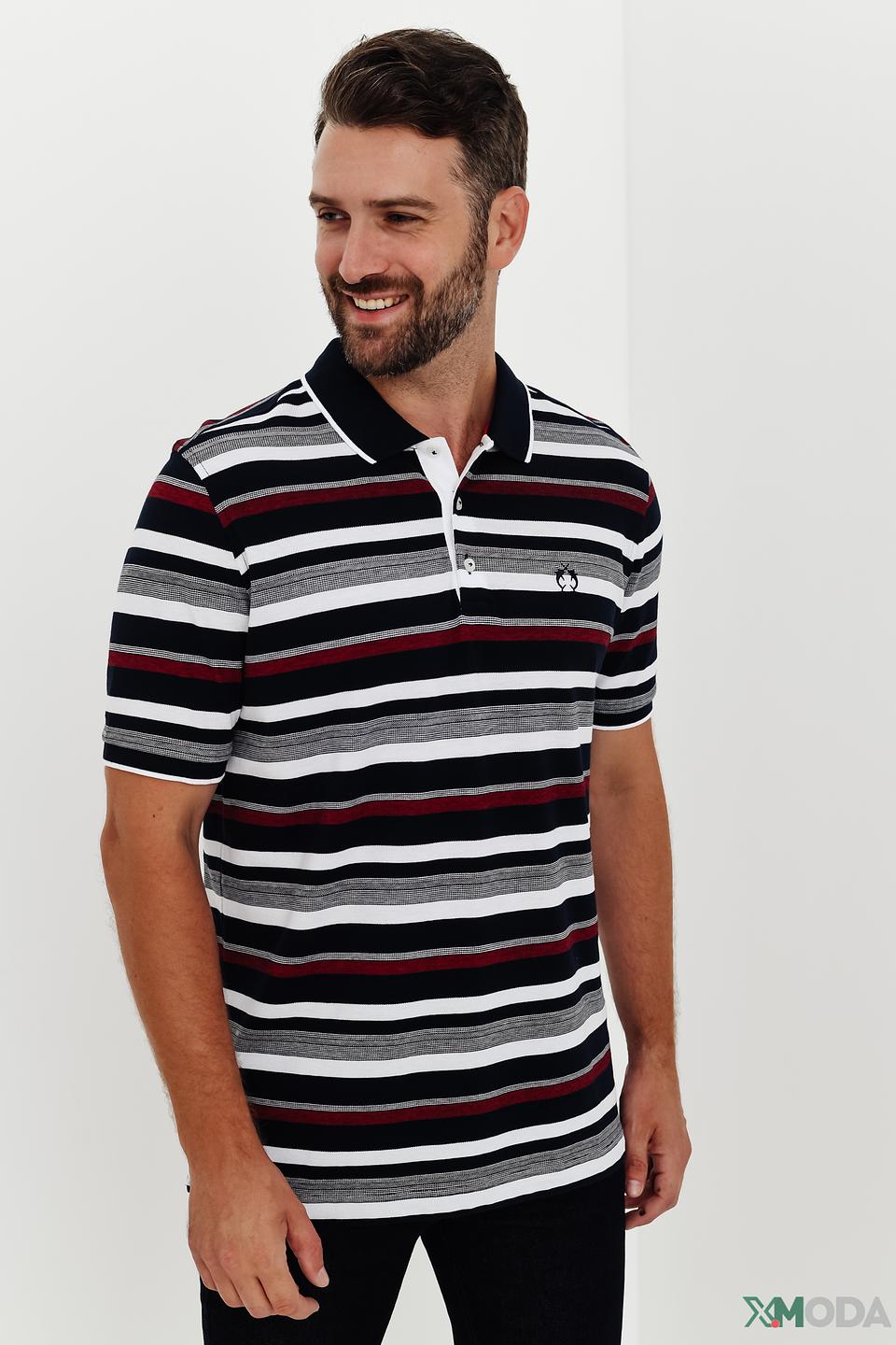 Поло Claudio Campione в полоску