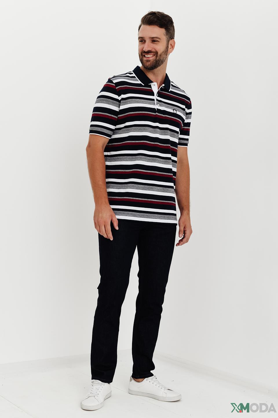 Поло Claudio Campione в полоску